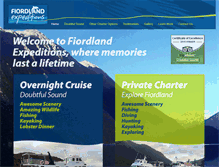 Tablet Screenshot of fiordlandexpeditions.co.nz